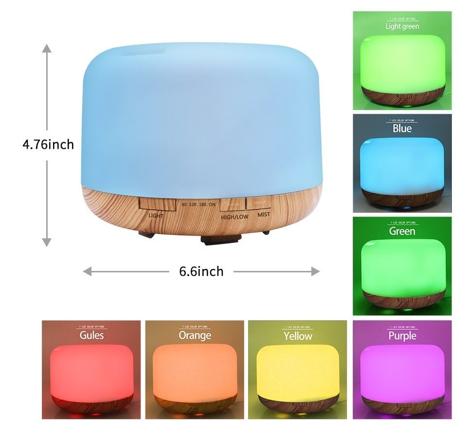 Color Changing Essential Oil Aromatherapy Diffuser With Remote - Sensual Balance